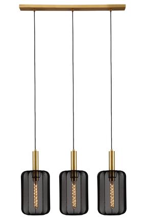 Lampa karināms Lucide Corina 03447/03/30, E27, 3 x 40 W, melna krās. / zelta krās., 22 x 33 cm