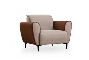 Krėslas Atelier Del Sofa Aren 560ARE2230, smėlio sp., 100 cm x 85 cm x 85 cm