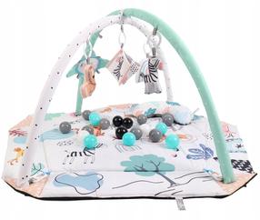 Aktivitāšu paklājiņš Milly Mally Comfy 8771, 107 cm x 100 cm, balta krās./zaļa krās.