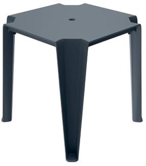 Lauko stalas Ferne Lottie, juoda sp., 77.5 cm x 77.5 cm x 76.5 cm