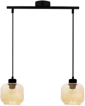Šviestuvas lubų Candellux Lighting Marla 32-58270, E27, 2 x 40 W, gintaro sp. / juoda sp.