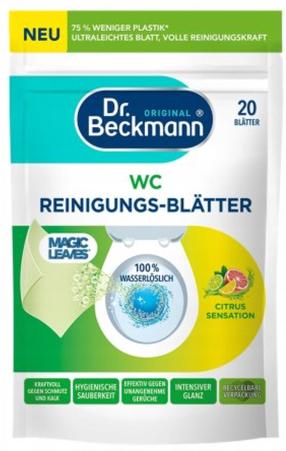 WC-puhasti-värskendaja Dr. Beckmann Magic Leaves Citrus Sensation, 1 l, 20 tk