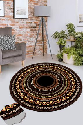 Kilimas vidaus Conceptum Hypnose Mystic Mandala 286CHL7078, įvairių spalvų/ruda sp., 100 cm x 100 cm