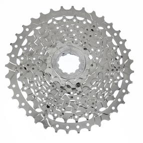 Aizmugurējais zvaigžņu bloks Shimano ALIVIO CS-HG400 9-speed-11-36T, metāls, sudraba krās.