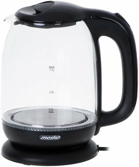 Elektrinis virdulys Mesko MS 1302, 1.7 l, skaidri sp./juoda sp.