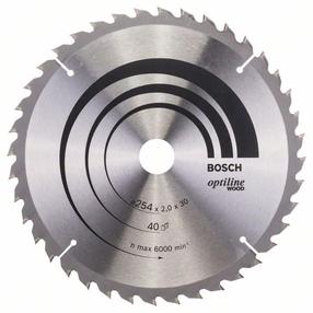 Zāģripa Bosch Optiline, 254 mm x 30 mm
