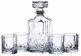 Stiklinių ir grafino rinkinys Bar Craft, stiklas, 0.2 l, 5 vnt.
