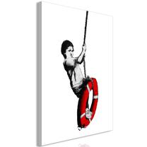 Reprodukcija Artgeist Banksy: Boy on Rope, i-c-0150-b-a, 60 cm x 90 cm
