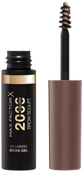 Uzacu gēls Max Factor 2000 Calorie Brow Sculpt, 4.5 ml, gaiši brūna krās. 002 soft brown
