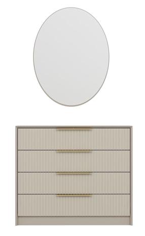 Komoda Kalune Design Kale Luxe 7940, šviesiai ruda sp., 85 cm x 100 cm x 45 cm