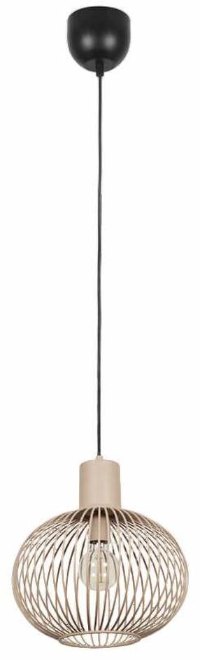 Lampa griesti Trio Gila, E27, 1 x 10 W, smilšu brūns krās. / melna krās.