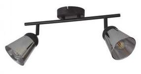Šviestuvas lubų Searchlight Mega 2Lt, E14, 2 x 40 W, tamsiai pilka sp. / juoda sp.