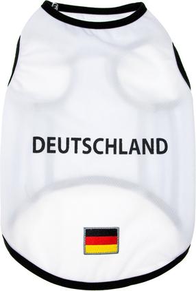 Футболка для собаки Karlie Football EM Deutschland 522173, белый цв., S