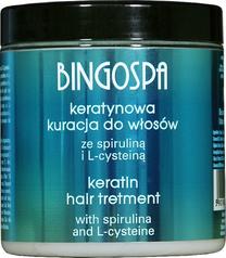 Kaukė plaukams BingoSpa Keratin Spirulina and L-Cysteine Treatment, 250 ml