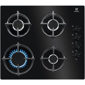 Gāzes plīts virsma Electrolux 600 serija „Gas on Glass“ EGG6407K