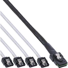 Juhe InLine 27620A SFF-8087 Male, 4 x SATA, 0.75 m, valge v.
