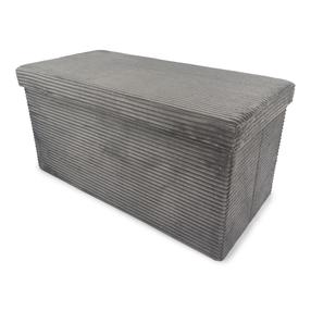 Pufs Domoletti Mateo, pelēki brūna krās., 38 cm x 38 cm x 76 cm