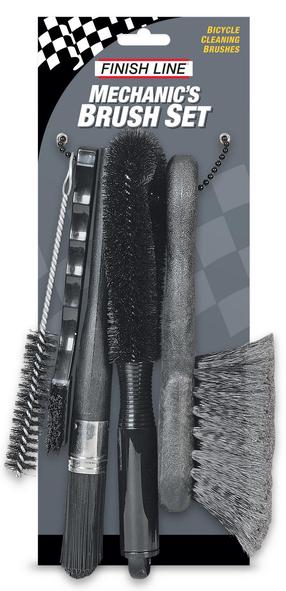 Набор для чистки велосипедов Finish Line Brush Set TOOL931, пластик/нейлон/металл, черный цв., 5 шт.