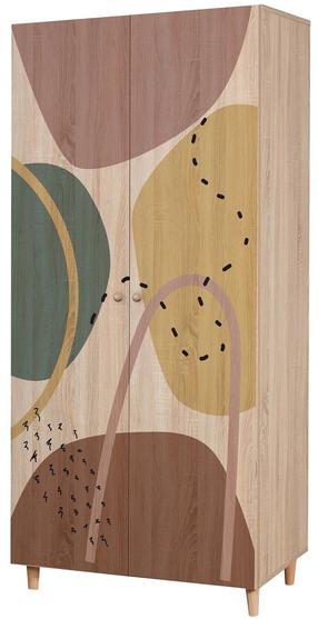 Spinta Kalune Design Lidya 911, ruda sp., 52 cm x 90 cm x 192 cm