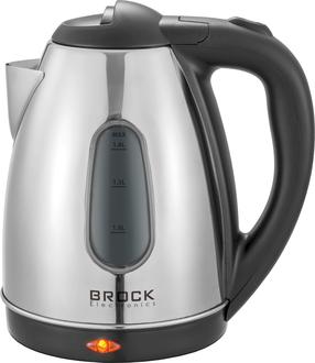 Электрический чайник Brock WK 0601 SS, 1.8 л, черный цв./нержавеющей стали цв.
