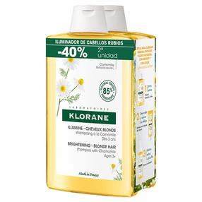 Matu kopšanas produktu komplekts Klorane Brightening Blonde Hair Shampoo Pack, 800 ml