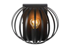Lampa sienas Lucide Manuela 78274/01/30, E14, 1 x 40 W, melna krās. / melna krās.