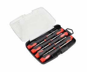 Precīzijas skrūvgriežu komplekts AWTools AW36698, krustiņš/plakans, 13 cm, 7 gab.
