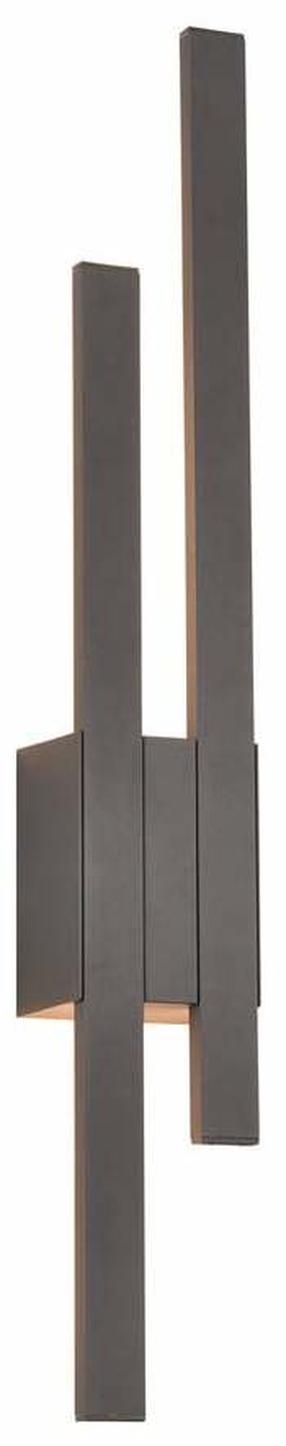 Sieninis lauko šviestuvas Trio Tawa, 9W, LED, IP54, antracito sp., 9 cm x 61.5 cm