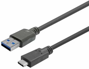 Провод Vivolink USB Type-A Male, USB Type-C Male, 12.5 м, черный цв.