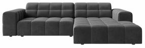 Kampinė sofa Cosmopolitan Design Chicago Venus 2930, pilka sp., dešininė, 167 x 234 cm x 78 cm