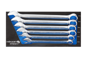 Kombinēto uzgriežņu atslēgu komplekts Högert HT7G121-1, 22 - 32 mm