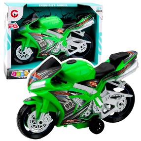 Mängumootorratas Lean Toys Racing Autobike, roheline v.
