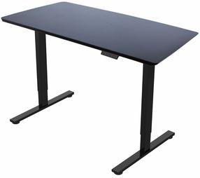 Datorgalds regulējams augstums Home4you Ergo Fit K187162, 120 cm x 60 cm, 71.6 - 116 cm, melns krās.