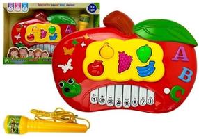 Электропианино с микрофоном Lean Toys Apple