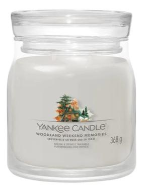 Свеча, ароматическая Yankee Candle Signature Woodland Weekend Memories, 35 - 50 час, 368 г, белый цв.