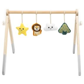 Aktivitāšu centrs Viga Toys PolarB, 61.5 cm x 57.5 cm, brūna krās./pelēka krās.