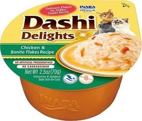 Mitrā kaķu barība Inaba Dashi, zivs/vistas gaļa, 0.07 kg