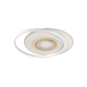 Lampa griesti CristalRecord Naos Nature 27-672-11-116, LED, 3000 - 6500 °K, 1 x 75 W, balta krās./koka krās. / balta krās., 48 x 48 cm