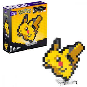 Konstruktors Mattel Mega Bloks Pokemon Pikachu HTH74, 400 gab., dzeltena krās.