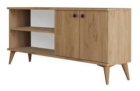 ТВ стол Kalune Design Everest 1572, дубовый цв., 138 см x 29.5 см x 60 см