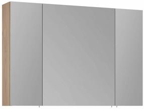 Piekarināms vannas istabas skapis ar spoguli Kalune Design Side, ozola krās., 16 cm x 100 cm x 66 cm