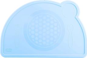 Поднос Chicco Easy 127566, 18 мес., силикон, синий цв.