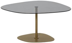 Kafijas galdiņš Kalune Design Soho, zelta krās./tumši pelēka krās., 85 cm x 67 cm x 40 cm