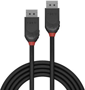 Vads Lindy Line DisplayPort 1.2 Displayport 1.2 male, Displayport 1.2 male, 1 m, melna krās.
