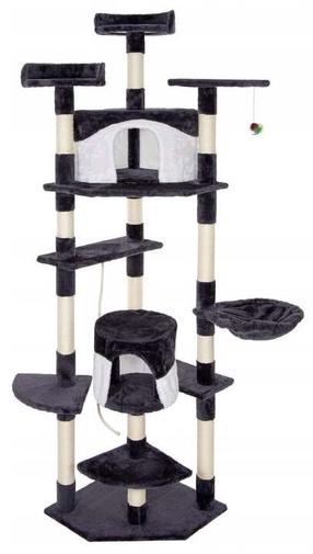 Когтеточка для кота Springos Multi-Level Cat House, 50 см x 50 см x 203 см