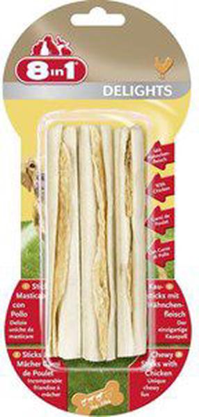 Skanėstas šunims 8in1 Delights Sticks, vištiena, 3 vnt.