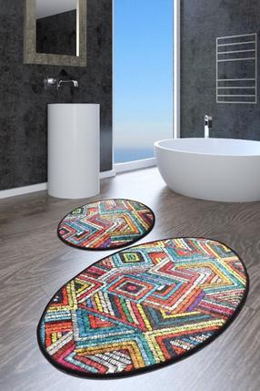 Vonios kilimėlių rinkinys Foutastic Maglie 359CHL2487, įvairių spalvų, 100 cm x 60 cm
