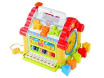 Lavinimo žaislas Hola Piano House Sorter, 22 cm, įvairių spalvų