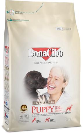 Sausas šunų maistas BonaCibo Puppy High Energy, vištiena, 15 kg