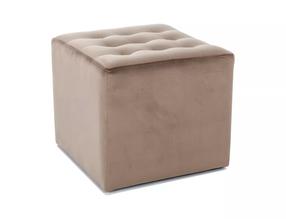 Pufas Lori, tamsaus smėlio spalva, 39 cm x 39 cm x 34 cm